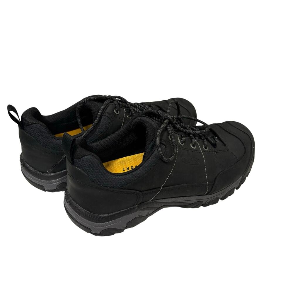 KEEN Targhee III Oxford Mens 10.5 Black Leather Outdoor Comfort Shoes